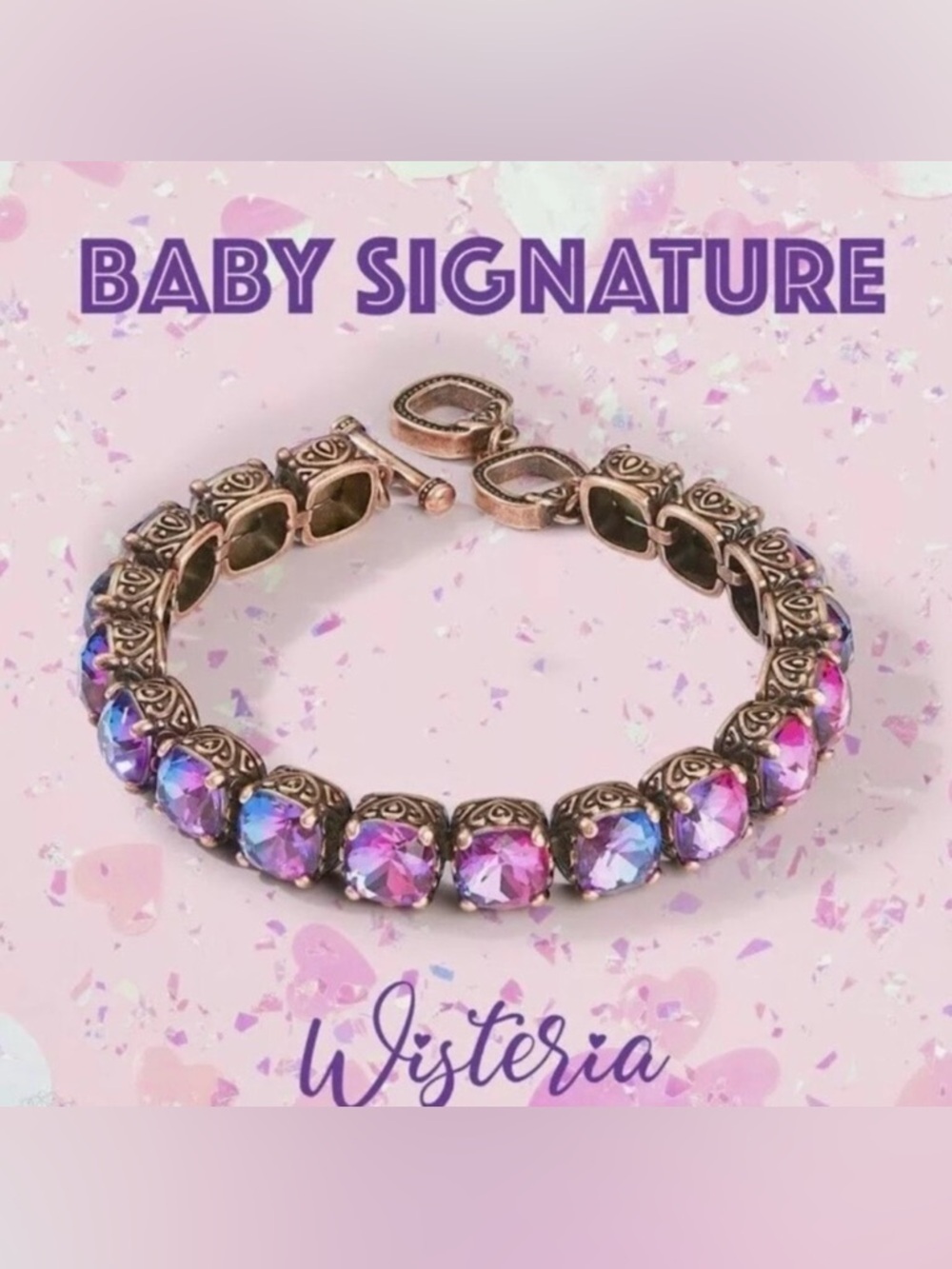 COPY - Park Lane Wisteria Baby Signature Impression Bracelet! Retired! NWOT!!